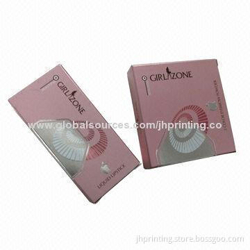 Cosmetic Card Box with Sliver Stamping, OEM Orders are Welcome